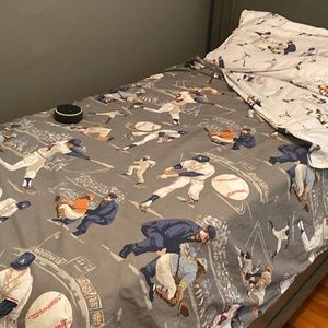 Pottery barn vintage baseball bedding